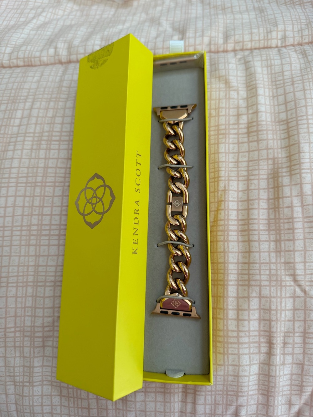Kendra Scott Rose Gold Chain-Link Apple Watch Band